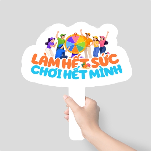 Mẫu thiết kế Hashtag cầm tay Làm hết mình chơi hết sức 1780426121