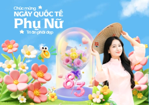 Mẫu thiết kế Thiệp chúc mừng Chúc mừng ngày Quốc tế phụ nữ 8/3 1781540623