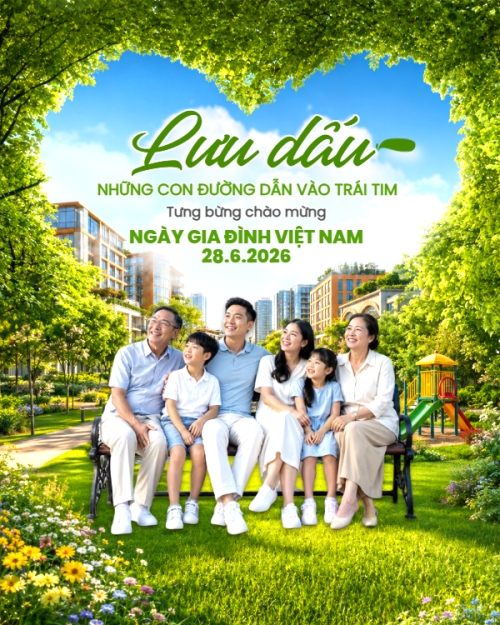 Mẫu thiết kế Bài post MXH dọc Chào mừng ngày Gia đình Việt Nam 28.6 1781343940