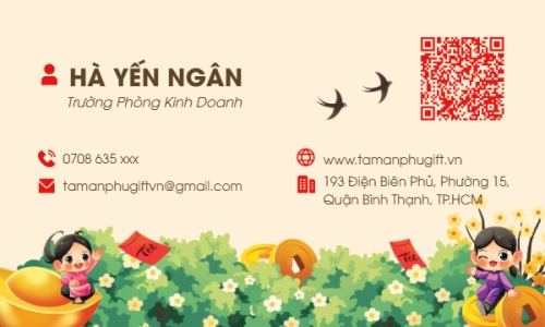 Mẫu thiết kế Danh thiếp Cửa hàng quà tết Việt Nam 1780258507