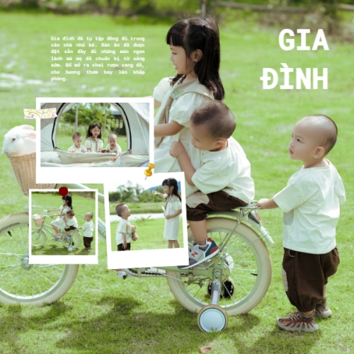 Mẫu thiết kế Photobook vuông Tình yêu, love, Gia đình, family, dễ thương, cute 1781499709