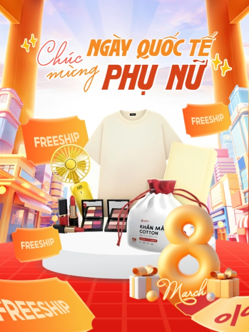 Mẫu thiết kế Banner dọc Chúc mừng ngày Quốc tế phụ nữ 8/3 1781696829