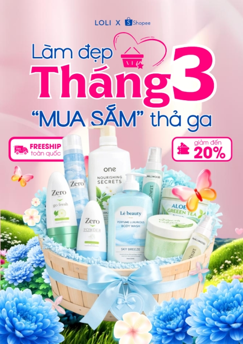 Mẫu thiết kế Poster chuẩn Làm đẹp tháng 3 1780311508