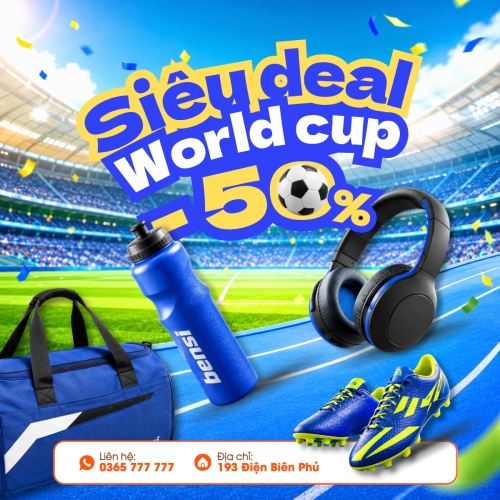 Mẫu thiết kế Bài post MXH vuông Siêu deal Worldcup 1781344128