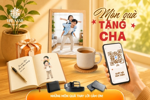 Mẫu thiết kế Bài post MXH ngang Món quà tặng cha 1781065793