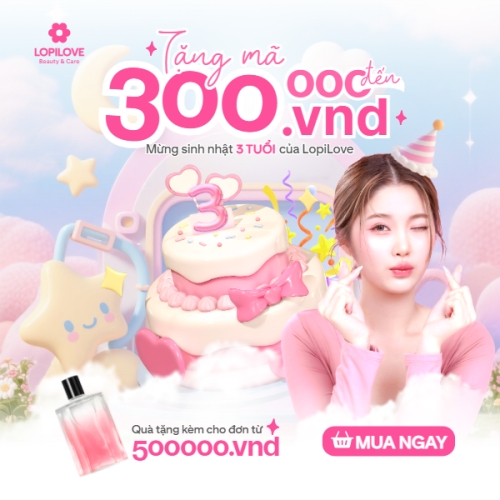 Mẫu thiết kế Bài post MXH vuông Tặng mã đến 300000.vnd mừng sinh nhật 3 tuổi 1781692210