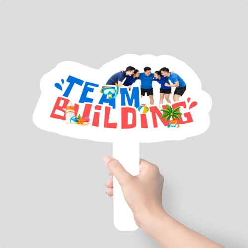 Mẫu thiết kế Hashtag cầm tay Team building 1780511888