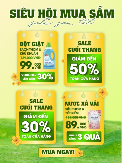 Mẫu thiết kế Banner dọc Siêu hội mua sắm sale sau tết 1781692358