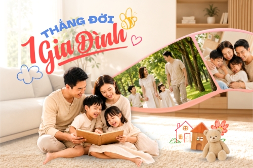 Mẫu thiết kế Bài post MXH ngang Thắng đời 1 gia đình 1781494197