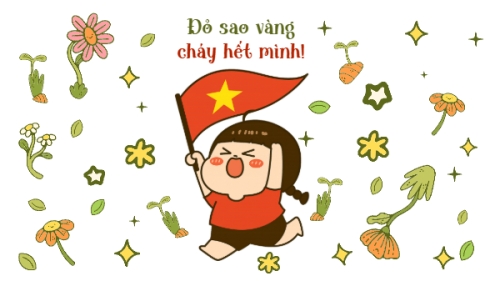 Mẫu thiết kế Hình nền máy tính 2/9, Quốc Khánh, lễ hội, Việt Nam, sự kiện, dễ thương, cute, chibi, hoạt hình, cartoon 1781534878