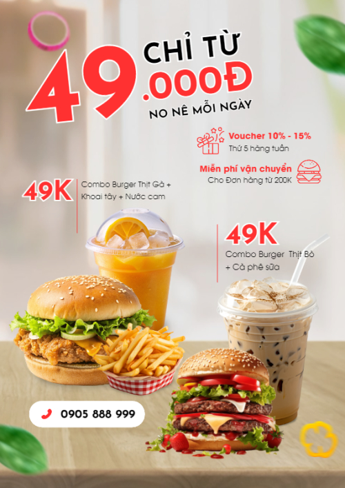 Mẫu thiết kế Menu tờ rời (dọc) Bữa sáng vui vẻ 1780249932