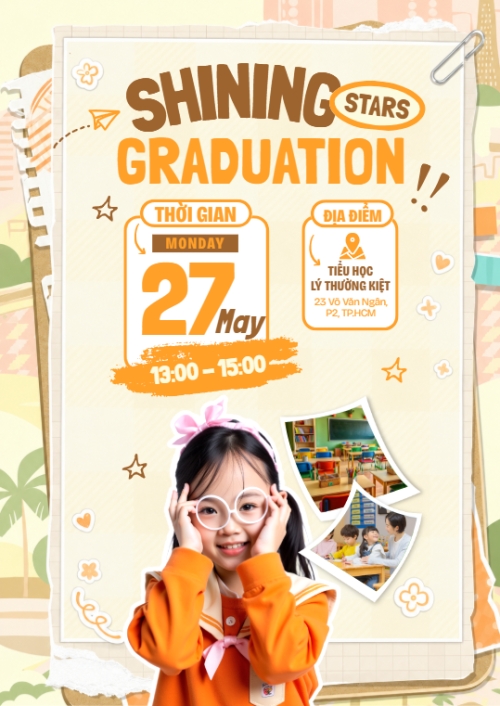Mẫu thiết kế Thư mời Shining Stars Graduation 1780418727