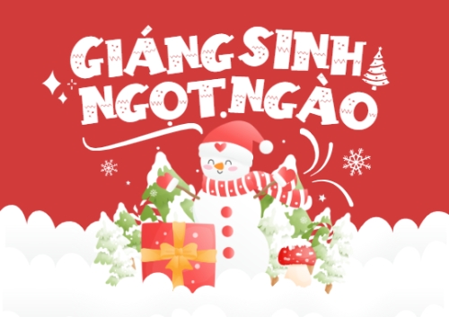 Mẫu thiết kế Thiệp chúc mừng Giáng sinh ngọt ngào 1781535595