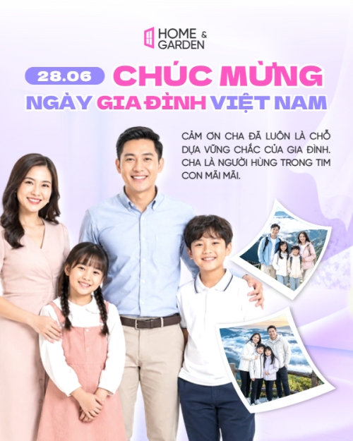 Mẫu thiết kế Bài post MXH dọc Chào mừng ngày Gia đình Việt Nam 28.6 1781343940