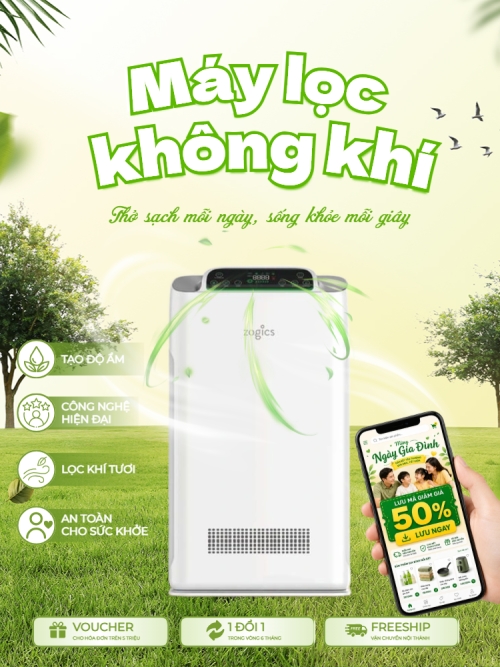 Mẫu thiết kế Banner dọc Máy lọc không khí 1781691733