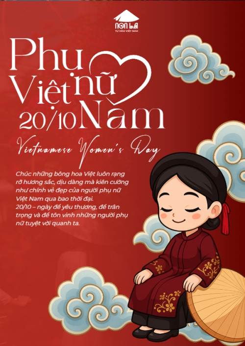 Mẫu thiết kế Poster chuẩn 20/10, Ngày phụ nữ Việt Nam, Vietnamese Women's Day, phụ nữ, sự kiện, event, hiện đại, modern, đơn giản, simple 1781535973