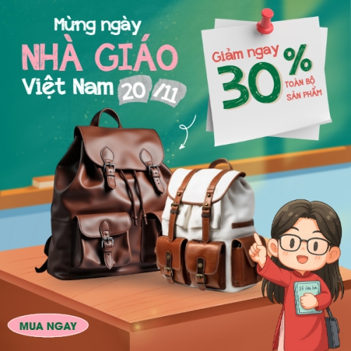 Mẫu thiết kế Bài post MXH vuông Balo đến trường 1781061059