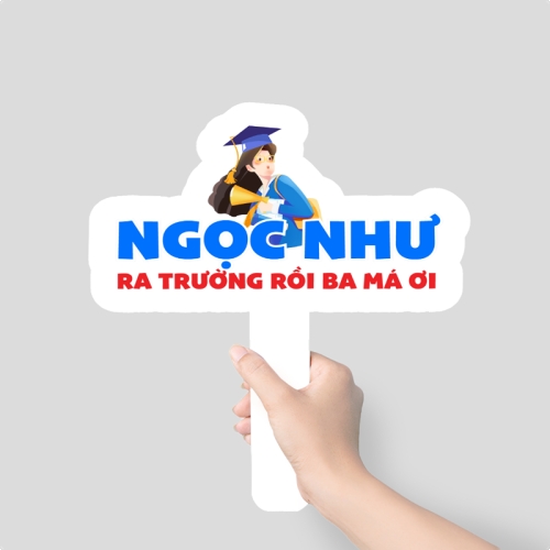 Mẫu thiết kế Hashtag cầm tay Con ra trường rồi ba má ơi 1781541455
