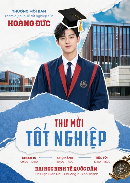 Mẫu thiết kế Thư mời Thư mời tốt nghiệp 1781330944