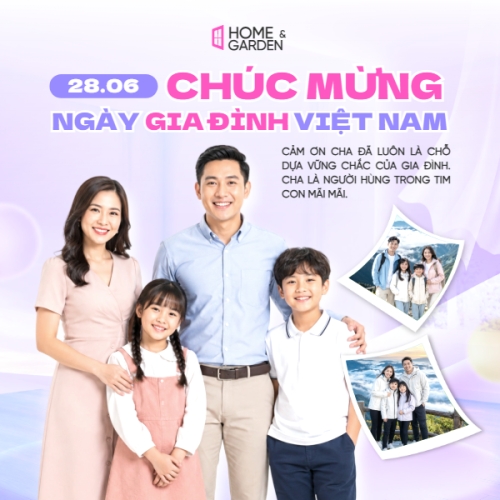 Mẫu thiết kế Bài post MXH vuông Chúc mừng ngày Gia đình Việt Nam 28.6 1781343968