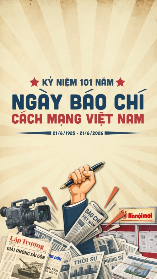Mẫu thiết kế Bài post MXH (9:16) Ngày báo chí Cách mạng Việt Nam 1781521866