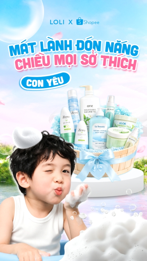 Mẫu thiết kế Bài post MXH (9:16) Mát lành đón nắng chiều mọi sở thích con yêu 1781536291