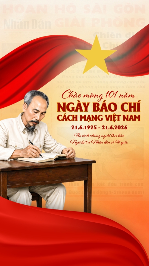 Mẫu thiết kế Bài post MXH (9:16) Ngày báo chí Cách mạng Việt Nam 1781521866