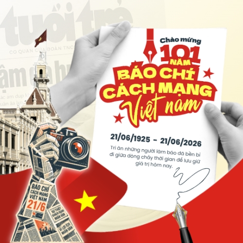 Mẫu thiết kế Bài post MXH vuông Chào mừng ngày Báo chí Cách mạng Việt Nam 21/6 1780515424