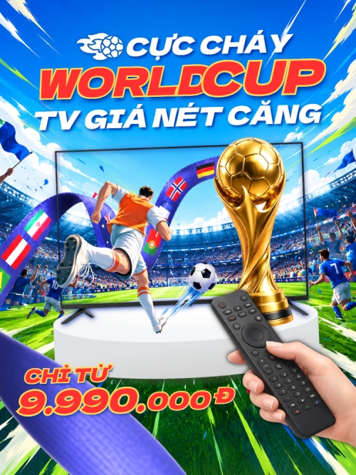Mẫu thiết kế Banner dọc Cực cháy Worldcup TV giá nét căng 1781691733