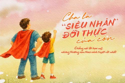 Mẫu thiết kế Postcard Cha là siêu nhân đời thực của con 1781077340