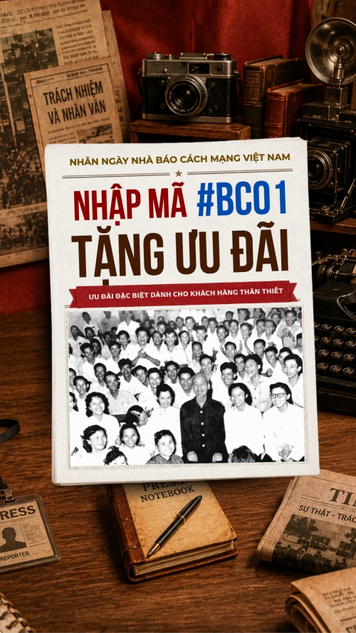 Mẫu thiết kế Bài post MXH (9:16) Ưu đãi nhân ngày nhà báo 1781517134
