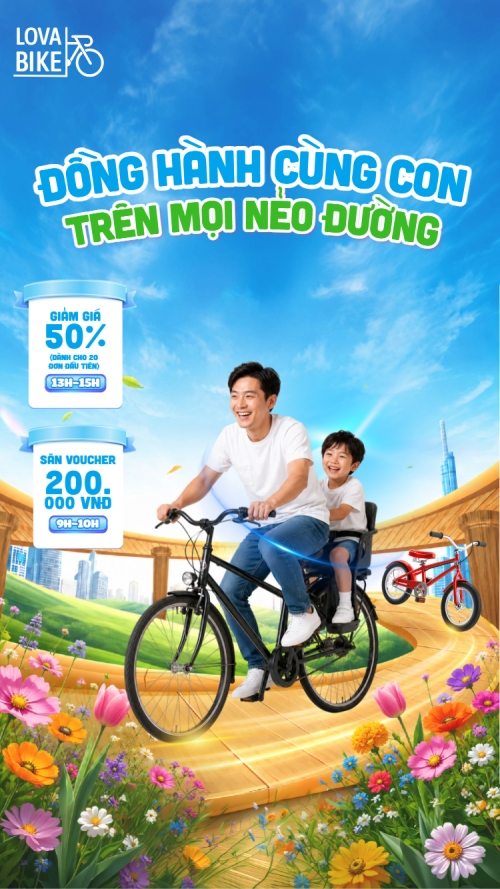 Mẫu thiết kế Bài post MXH (9:16) Đồng hành cùng con trên mọi nẻo đường 1781512947