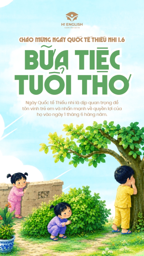 Mẫu thiết kế Bài post MXH (9:16) Chào mừng ngày Quốc tế thiếu nhi 1.6 1781530642