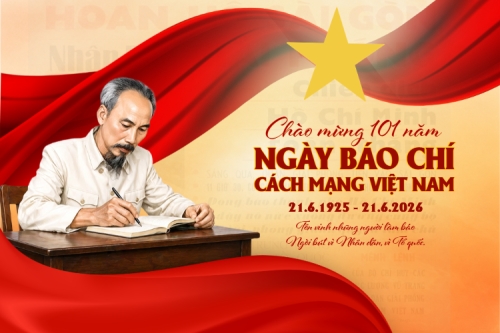 Mẫu thiết kế Bài post MXH ngang Ngày báo chí Cách mạng Việt Nam 1781060834