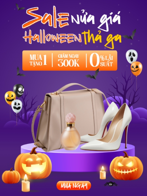 Mẫu thiết kế Banner dọc Halloween, lễ hội ma quái, sự kiện, event, fashion, thời trang, quần áo, trang phục, clothes, outfit, dễ thương, cute, chibi, hoạt hình, cartoon 1781692231