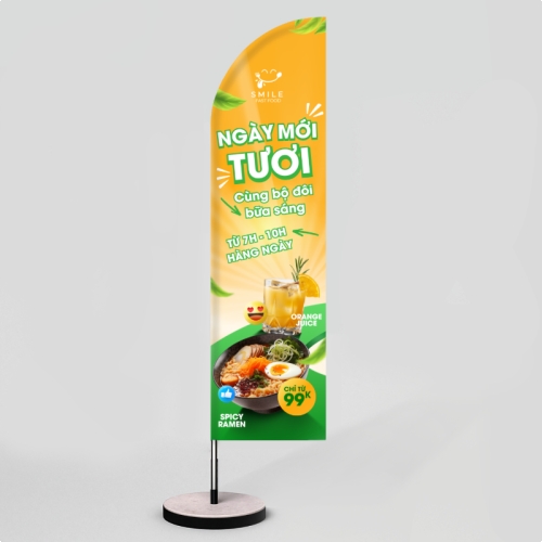 Mẫu thiết kế Cờ phướn Mì, fastfood, đồ ăn, food, thực phẩm, ẩm thực, món ăn, F&B, thức ăn	 1781540623