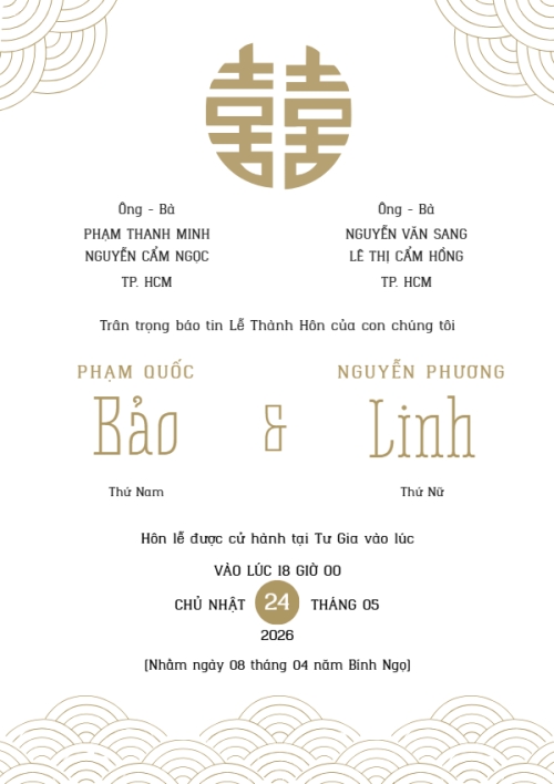 Mẫu thiết kế Ruột thiệp cưới Thiệp cưới Vàng son hỷ sự 1780427028