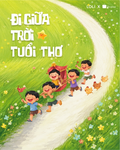 Mẫu thiết kế Bài post MXH dọc Đi giữa trời tuổi thơ 1780426020
