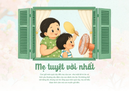 Mẫu thiết kế Thiệp chúc mừng Mẹ tuyệt với nhất 1781060696