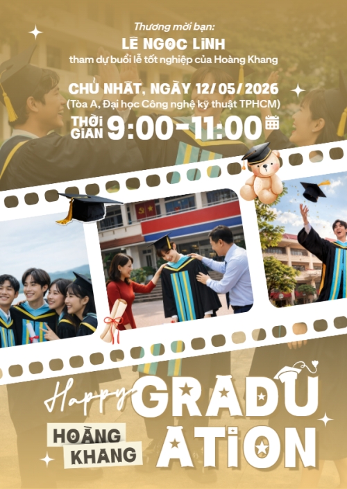 Mẫu thiết kế Thư mời Happy Graduation 1780418727