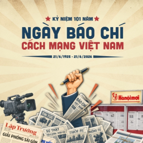 Mẫu thiết kế Bài post MXH vuông Ngày báo chí cách mạng Việt Nam 1780511938