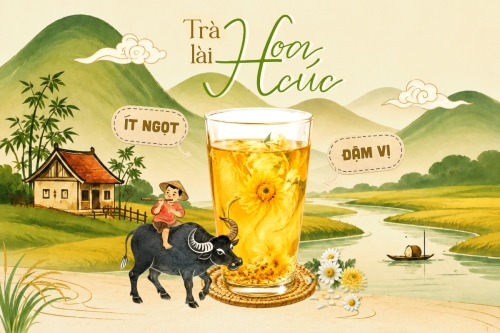 Mẫu thiết kế Bài post MXH ngang Trà lài hoa  cúc 1781065810