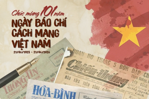 Mẫu thiết kế Bài post MXH ngang Ngày báo chí Cách mạng Việt Nam 1781060834