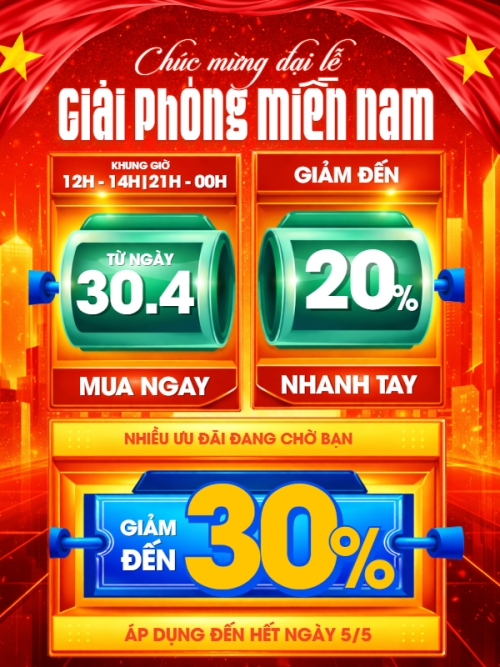 Mẫu thiết kế Banner dọc Giảm giá lễ 30/4 1781692358