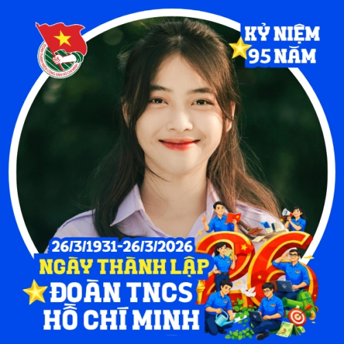 Mẫu thiết kế Ảnh đại diện - Avatar Chào mừng kỷ niệm ngày thành lập Đoàn TNCS Hồ Chí Minh 26/3 1780601382