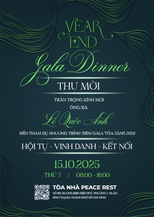 Mẫu thiết kế Thư mời Gala dinner - year end party 1780611589