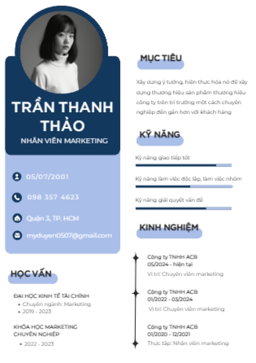 Mẫu thiết kế Hồ sơ xin việc Marketing, nhân viên, quảng cáo, truyền thông, đơn giản, hiện đại, sang trọng, modern 1781535124