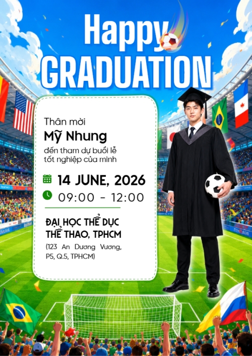 Mẫu thiết kế Thư mời Happy Graduation 1782010199