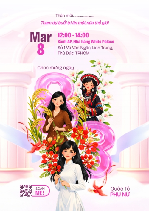 Mẫu thiết kế Thư mời Chúc mừng ngày Quốc tế phụ nữ 8/3 1780596660