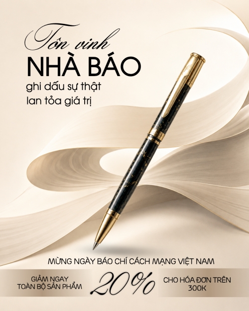 Mẫu thiết kế Bài post MXH dọc Nhà báo ghi dấu sự thật 1780511549